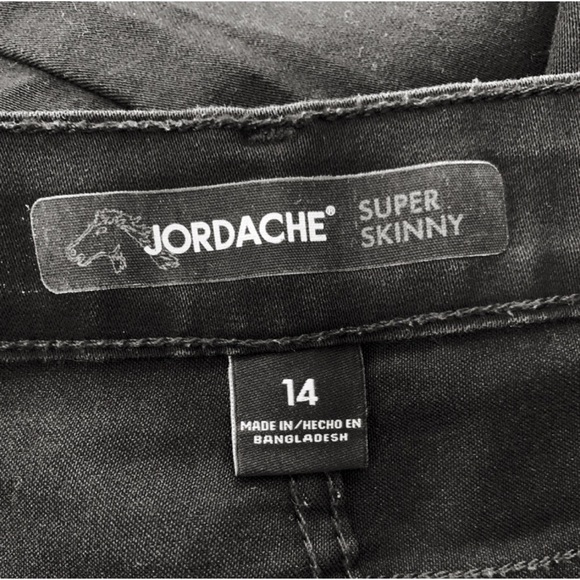 ❄️ JORDACHE Super Skinny Black Jeans | Size 14 - Picture 5 of 6
